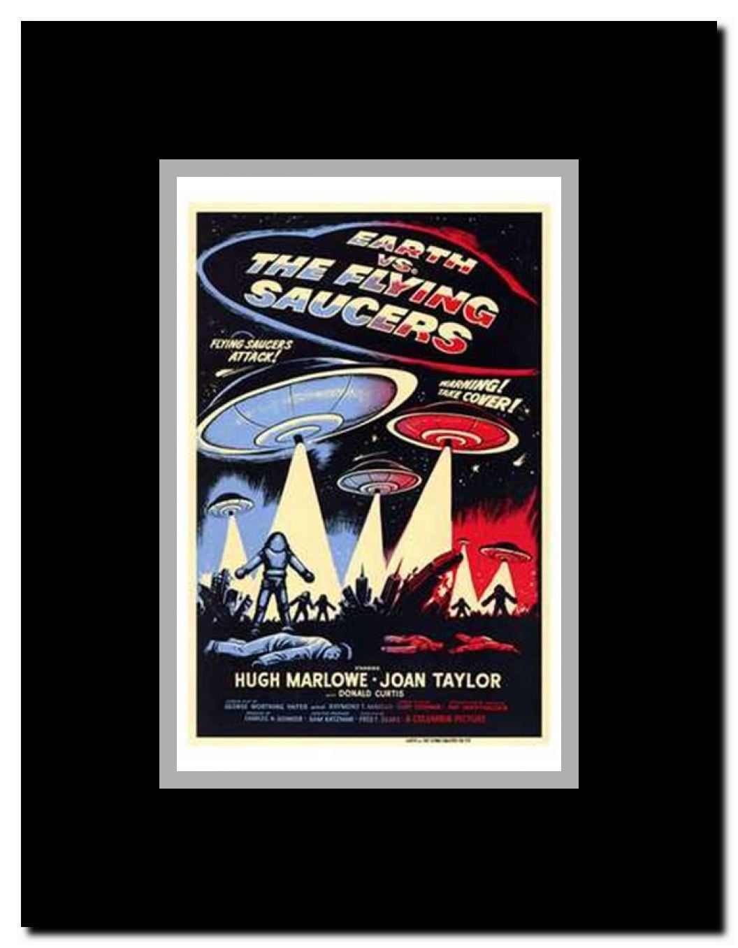 Earth Vs the Flying Saucers Framed Movie Poster