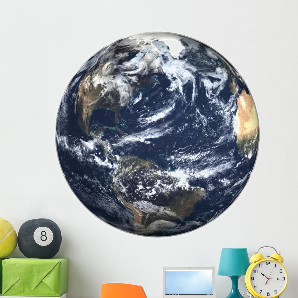 Earth Wall Decal by Wallmonkeys Peel and Stick Graphic (48 in H x 48 in ...