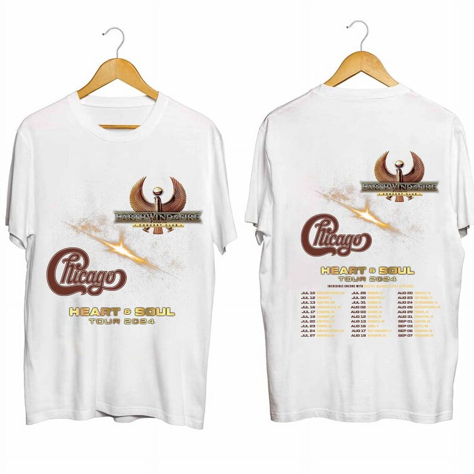 Earth Wind And Fire And Chicago Heart & Soul Tour 2024 Shirt, Earth