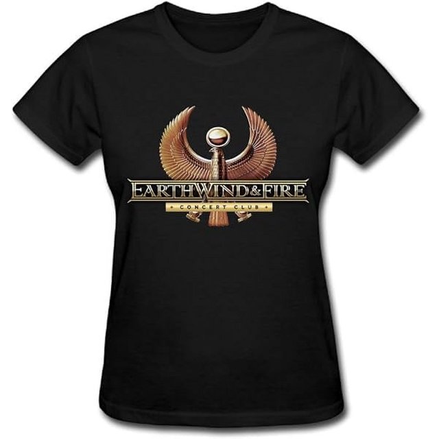 Earth Wind & Fire Funny Logo T Shirts For Women