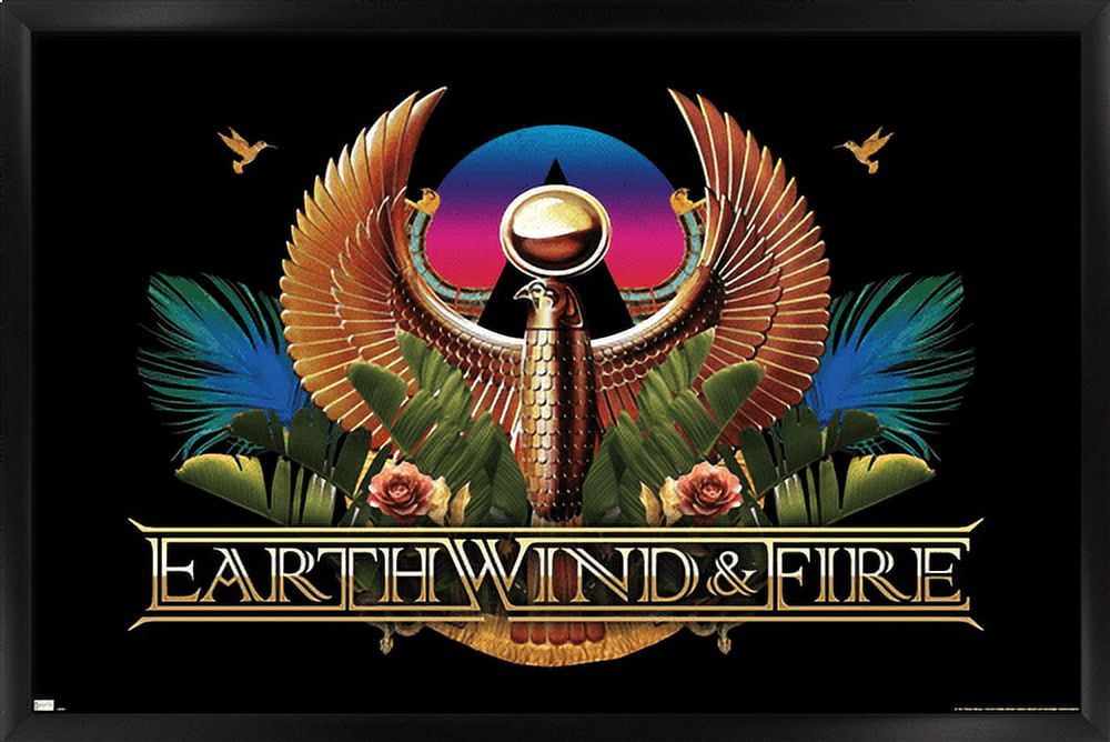 Earth Wind & Fire - Logo Wall Poster, 22.375" x 34", Framed