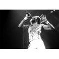 thumbnail image 1 of Earth, Wind & Fire in Concert Maurice White classic B/W in concert open vest 24x36 Poster, 1 of 1