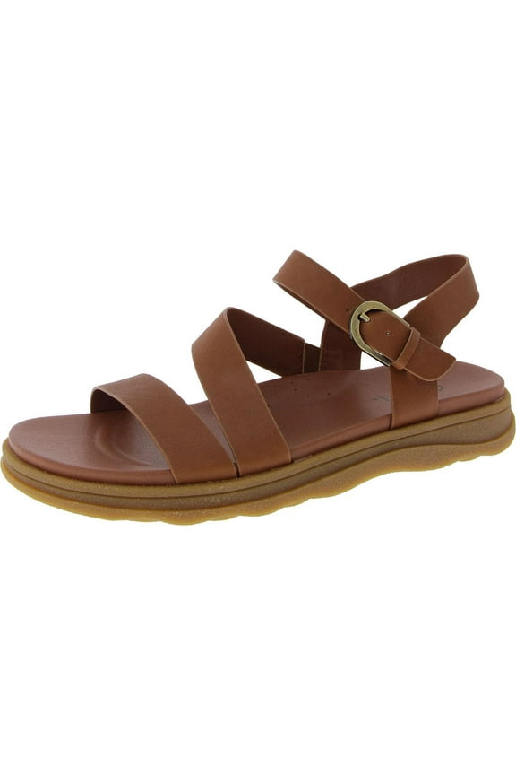 Womens Lainey Leather Strappy Slingback Sandals