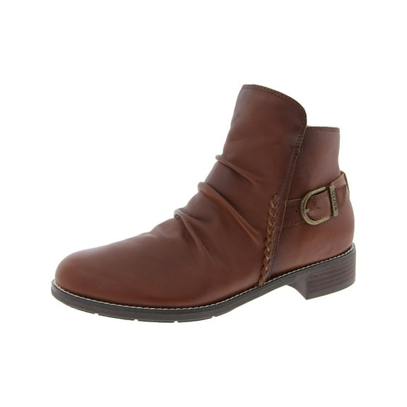 Earth Womens NAIRA Buckle Leather Ankle Boots