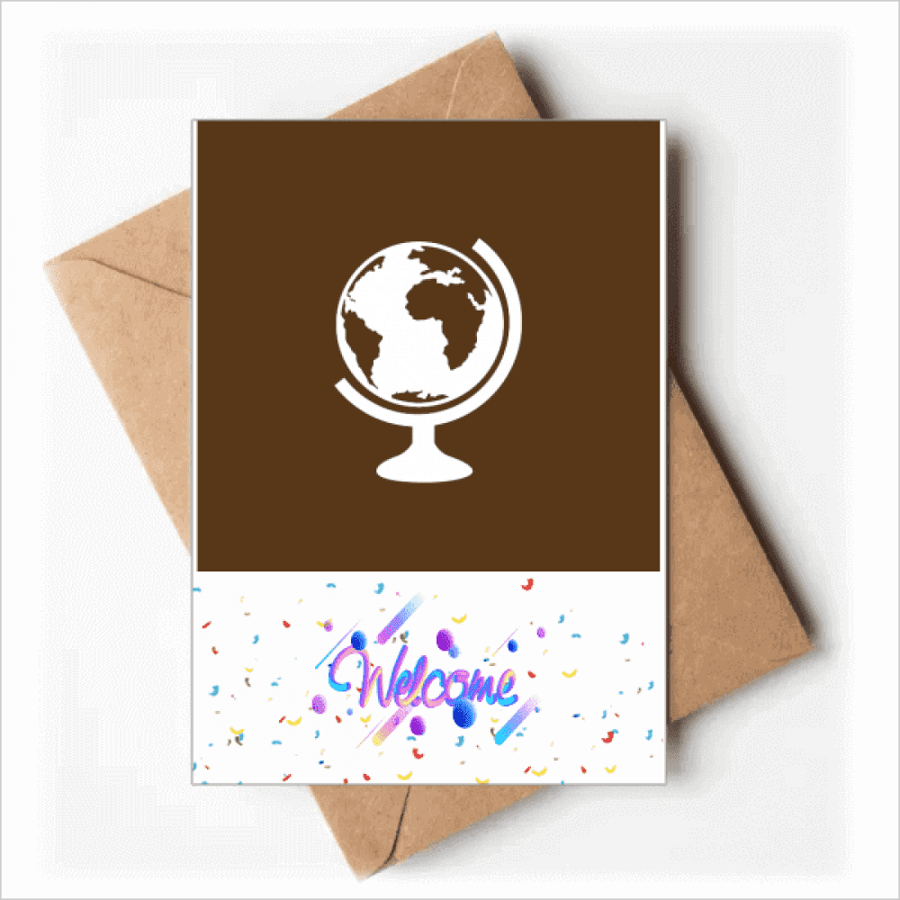 Earth World Region Geography Back Greeting Cards Envelopes