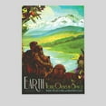 thumbnail image 1 of Earth Your Oasis In Space NASA Space Travel Retro Futurism Fantasy Cool Wall Art Print Poster Retro Style - Size 24''x36'' - Postora, 1 of 5