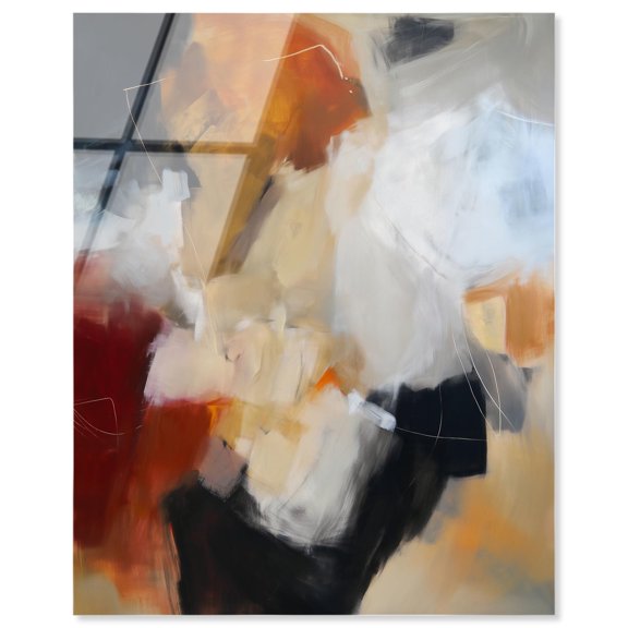 Earth and Fire II Acrylic Modern Abstracts by Art Remedy, Ready to Hang, 16 x 20