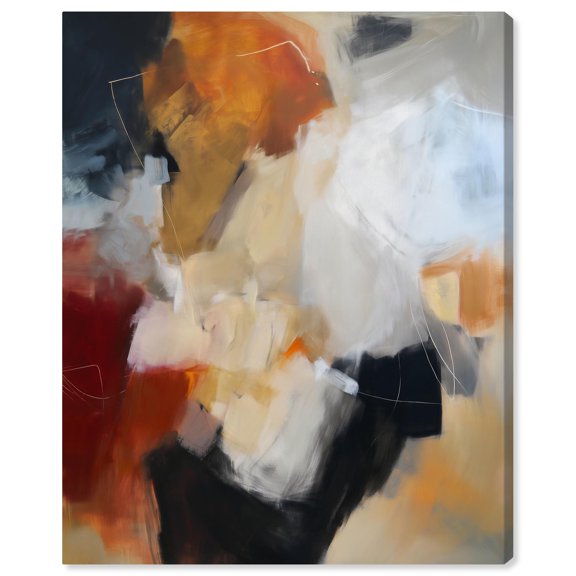 Earth and Fire II Canvas Modern Abstracts by Art Remedy, Gallery Wrapped, 16 x 20