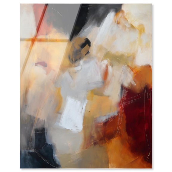 Earth and Fire III Acrylic Modern Abstracts by Art Remedy, Ready to Hang, 16 x 20