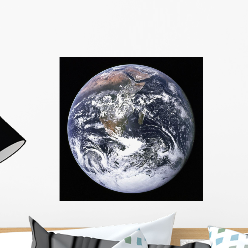 Earth from Outer Space Wall Mural by Wallmonkeys Peel and Stick Graphic ...