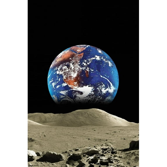Earth from the Moon Laminated Poster (24 x 36)