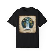 Earth is Flat Funny Flat Earth Meme T-Shirt - Unisex Garment-Dyed Tee