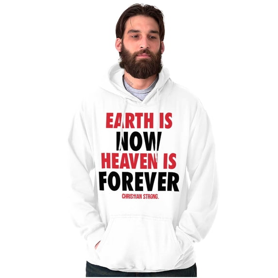 Earth is Now Heaven is Forever Unisex Plus Fleece Graphic Hoodie Brisco Brands 5X
