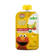 Earth's Best Organic Fruit Yogurt Smoothie Toddler Food, Strawberry Banana, 4.2 oz Pouch