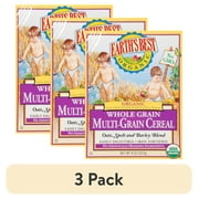 (3 pack) Earth's Best Organic Stage 1 Multi-Grain Infant Baby Cereal, 8 oz Box