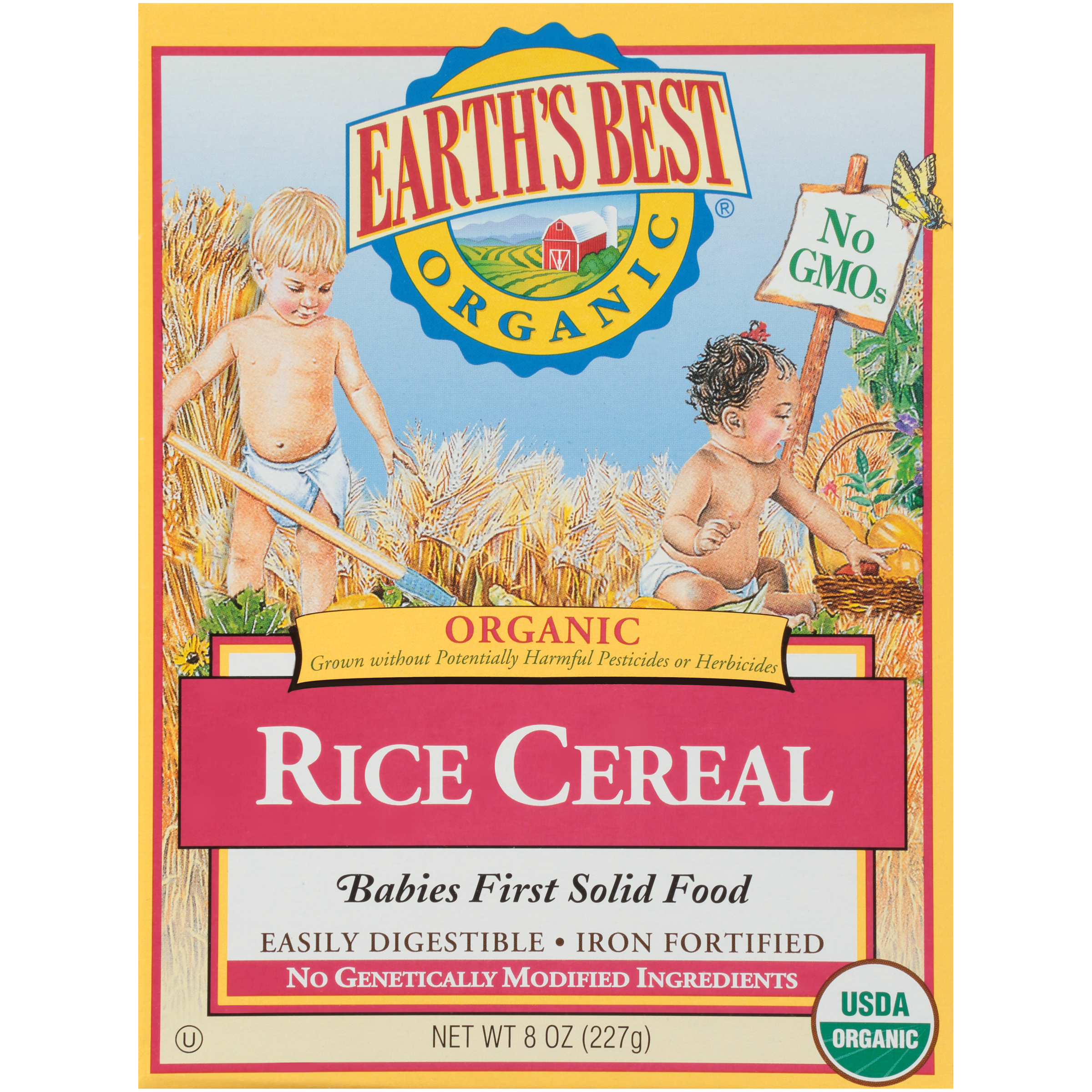 Earth's Best Organic Rice Baby Cereal, 8 oz Box - image 1 of 7