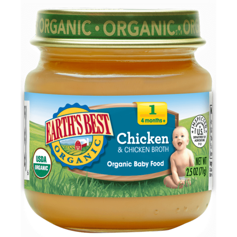 Earth's best organic chicken baby food sale