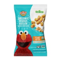 Earth's Best Sesame Street Organic Peanut Butter Baked Corn Puffs, 2 oz Bag
