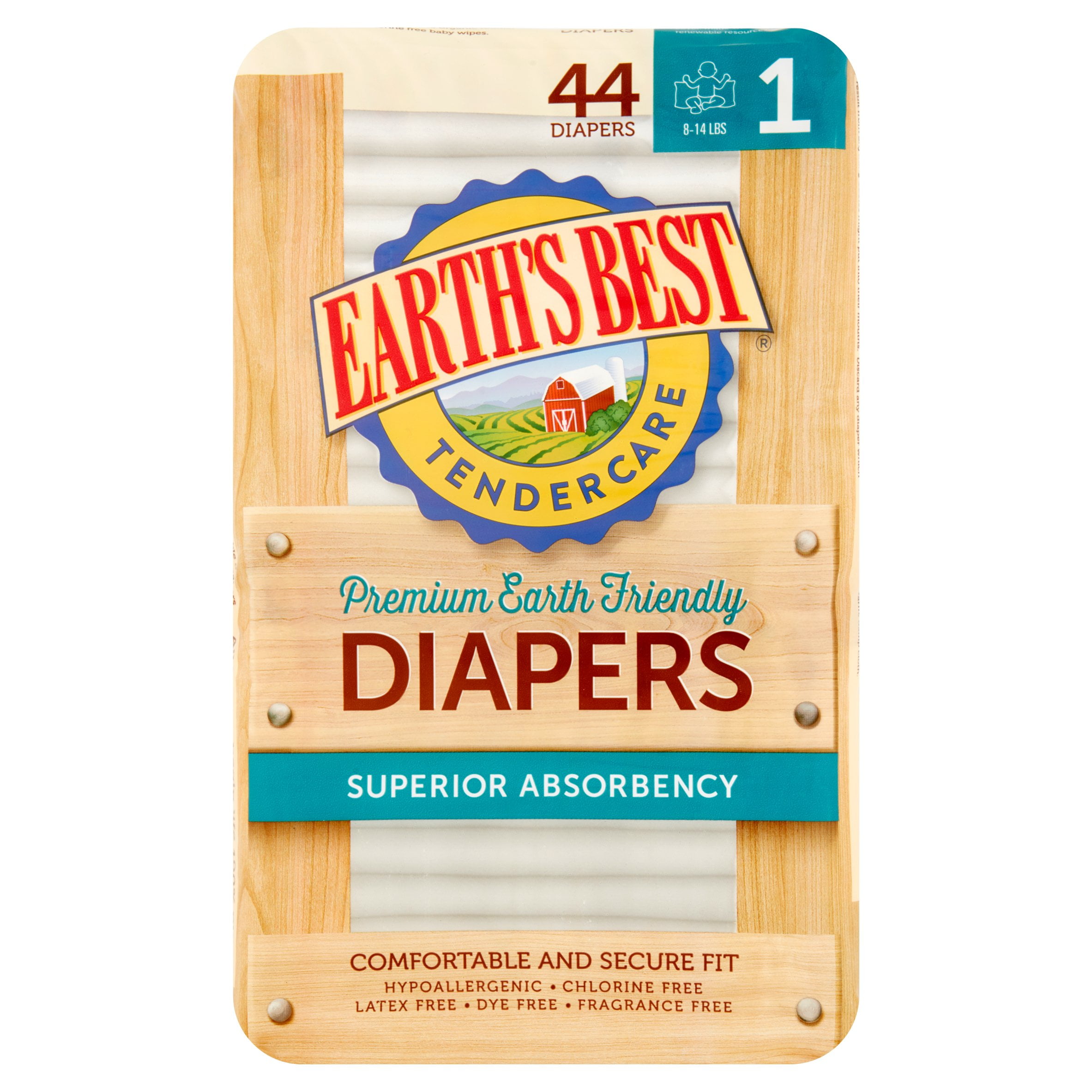 Earth's best diapers 2025 size 1