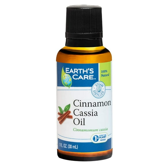 Earths Care 100% Pure Cassia Cinnamon Essential Oil for Aromatherapy, 1 fl Oz