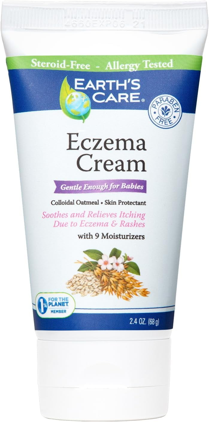 Earth's Care Eczema Cream with Colloidal Oatmeal and 9 Moisturizers