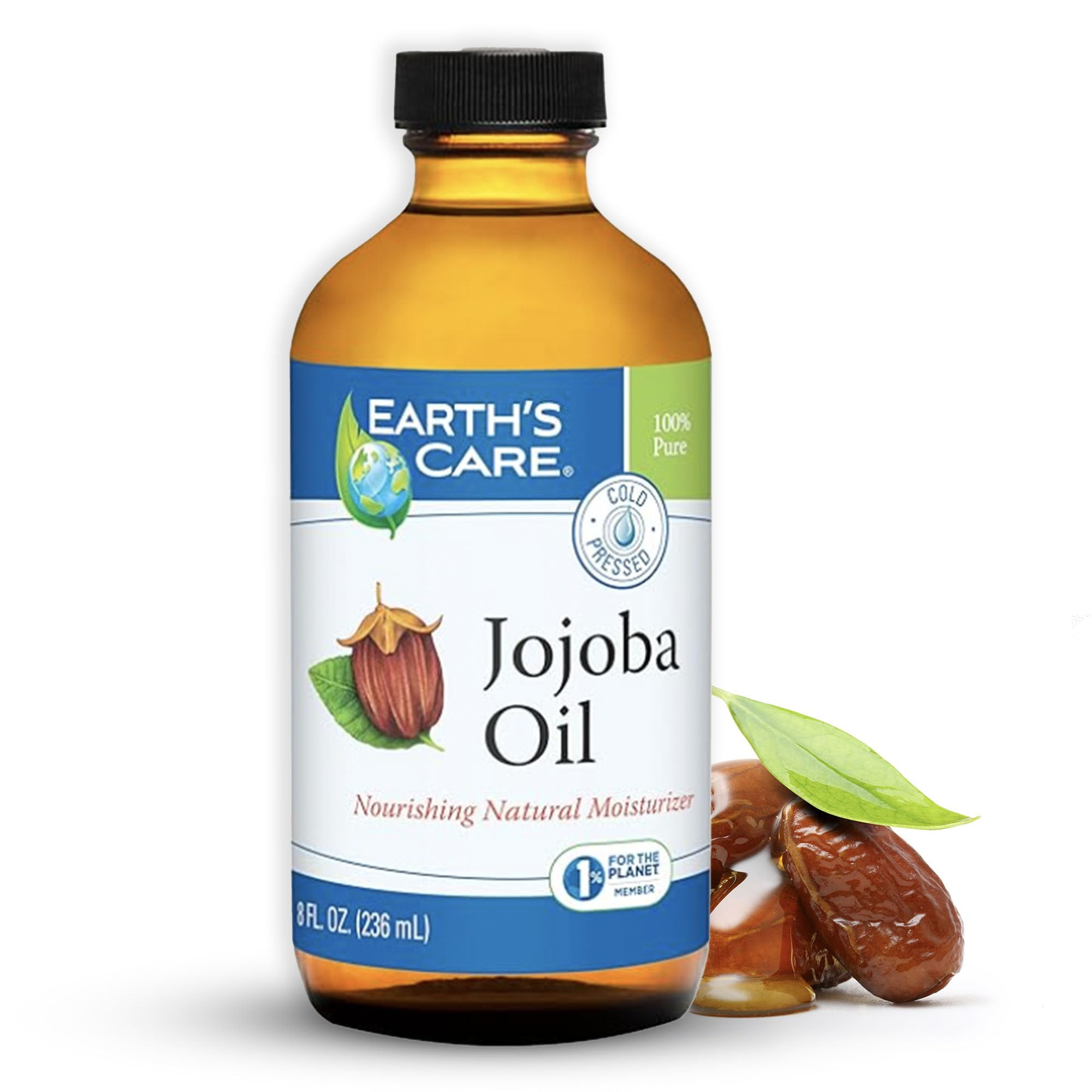 Earth’s Care Jojoba Oil HHA1 100 Pure Jojoba Oil for Hair, Skin and