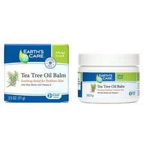 Earth’s Care Tea Tree Oil Balm Dry Skin Moisturizer with Shea Butter & Vitamin E, 2.5 Oz