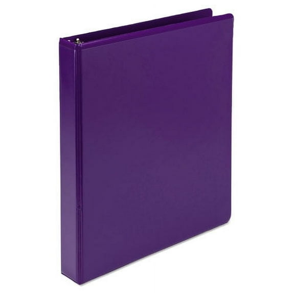 Earth's Choice Biobased Durable Fashion View Binder, 3 Rings, 1" Capacity, 11 X 8.5, Purple, 2/pack | Bundle of 2 Packs