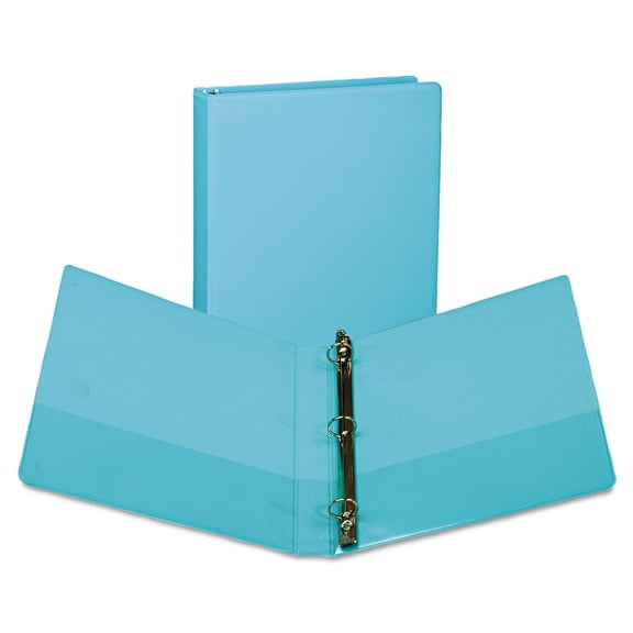 Samsill, SAMU86377, Earth's Choice Fashion Biobased USDA Certified 1" View Binders, 2 / Pack, Turquoise