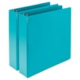 thumbnail image 1 of Samsill Fashion U86 - Presentation ring binder - for Letter A Size (8.5 in x 11 in) - capacity: 450 sheets - turquoise (pack of 2), 1 of 3