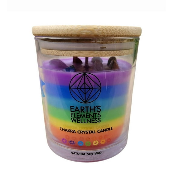 Earth's Elements Wellness Candle - Seven Chakra