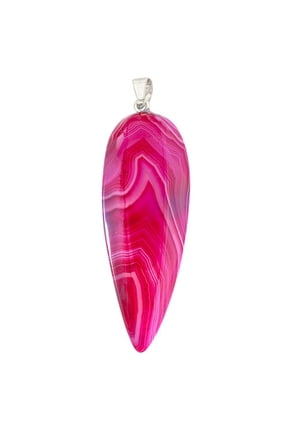Earth's Jewel 45mm Amethyst Blend Pendulum Semi-Precious Agate Pendant