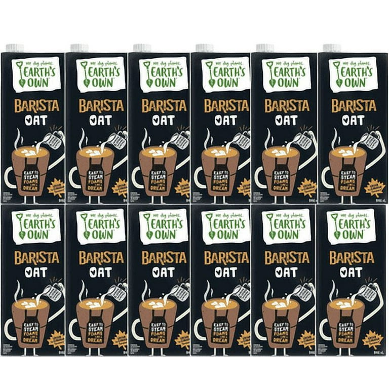 Earth's Own - Oat Milk Barista Edition, 12 Pack - 946mL/31 fl oz, Plant  Based Beverage, Dairy Free, Vegan Friendly, Nut Free