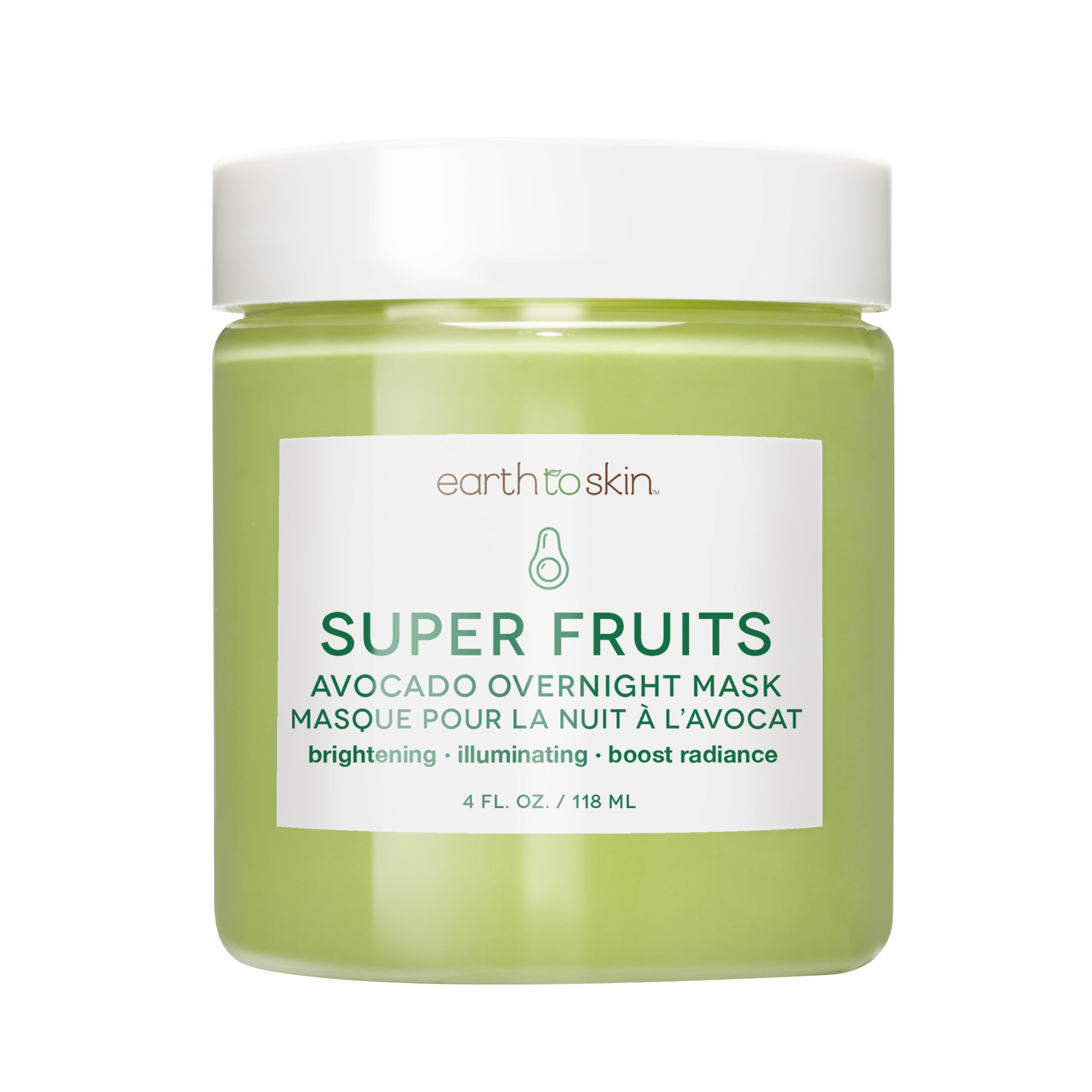 Earth to Skin Super Fruits Avocado Overnight Mask , 4 oz 