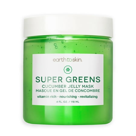 Earth to Skin Super Greens Cucumber Jelly Mask, 4 oz