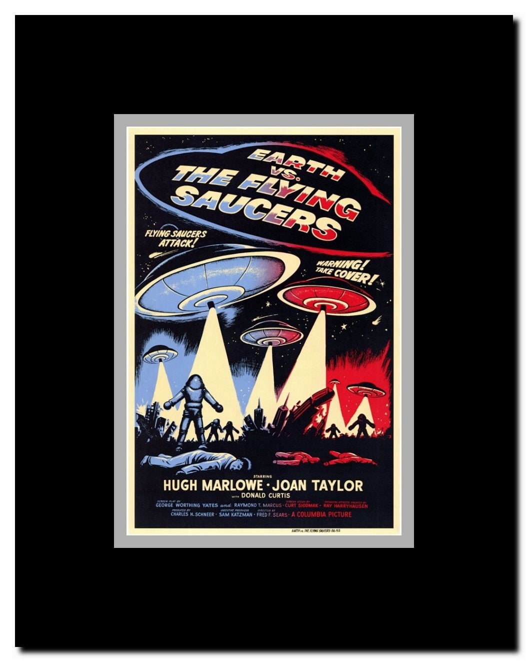 Earth vs. the Flying Saucers Framed Movie Poster
