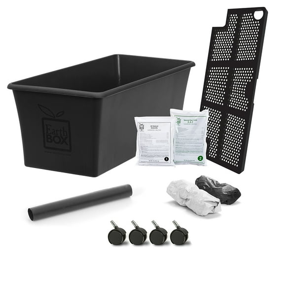 EarthBox Original Garden Kit with Standard 7-7-7 Fertilizer - Black