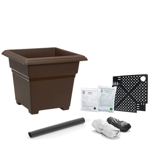 EarthBox Root & Veg Garden Kit with Standard 7-7-7 Fertilizer - Chocolate