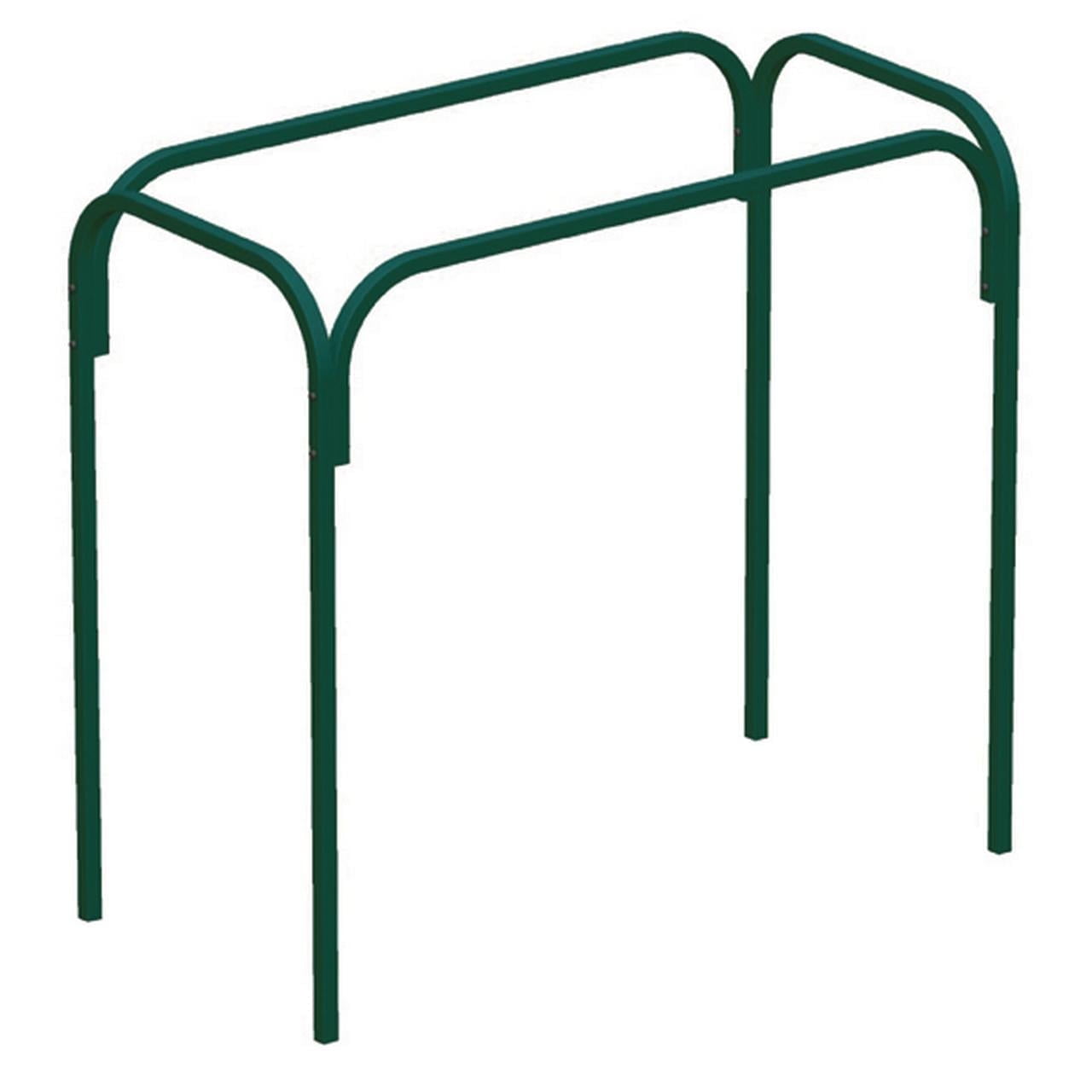 Green Powder-Coated Steel Outdoor Plant Stand