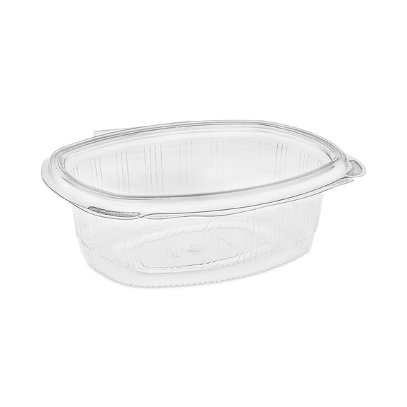 EarthChoice PET Hinged Lid Deli Container 24oz 1-Compartment Clear 280Ct