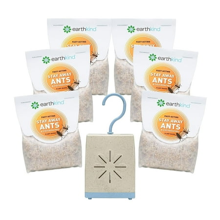 EarthKind Stay Away Ants & Cockroaches Deterrent Pouches - Easy-to-Use, Botanical Pest Control - for Kitchen, Pantry, Countertops & Food Spaces - 6-Pack with Extended Release Pouch Pod