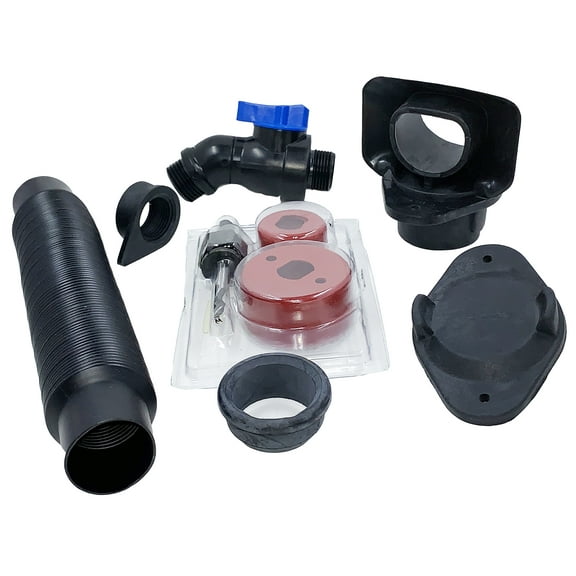 EarthMark 2x3 Diverter, Winter Cover, Fill Hose, Hose Seal, Screws, Threaded Seal, Blue Top Shut Off Valve, Hole Saw