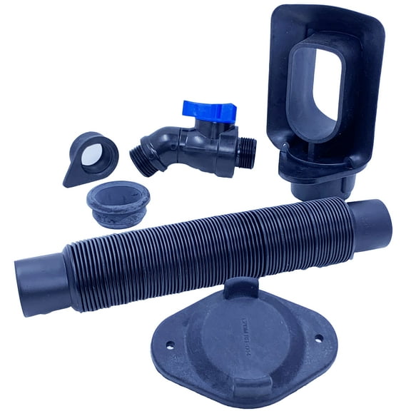 EarthMark 3x4 Diverter, Winter Cover, Fill Hose, Hose Seal, Screws, Threaded Seal, Blue Top Shut Off Valve