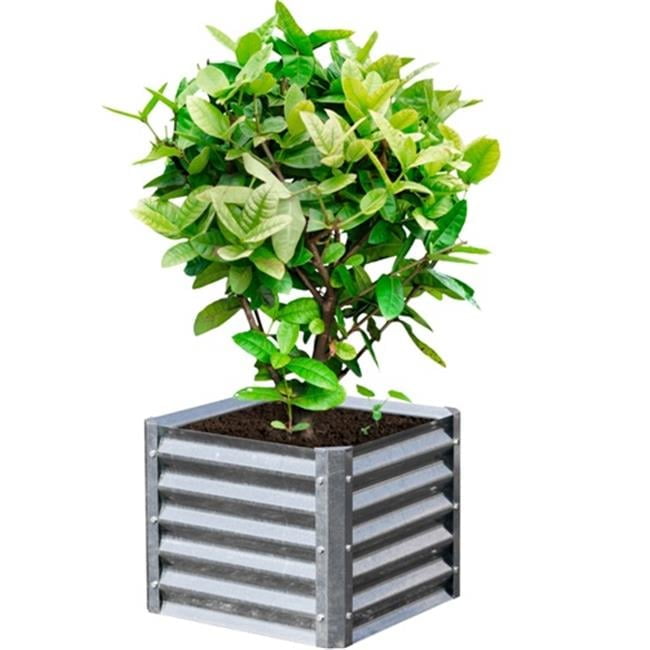 Galvanized Steel Square Elevated Garden Bed