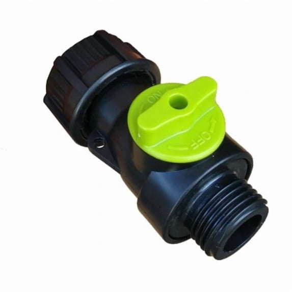 EarthMinded F-RN096 High-Flow Plastic Ball Valve Upgrade Kit for Rain Barrels