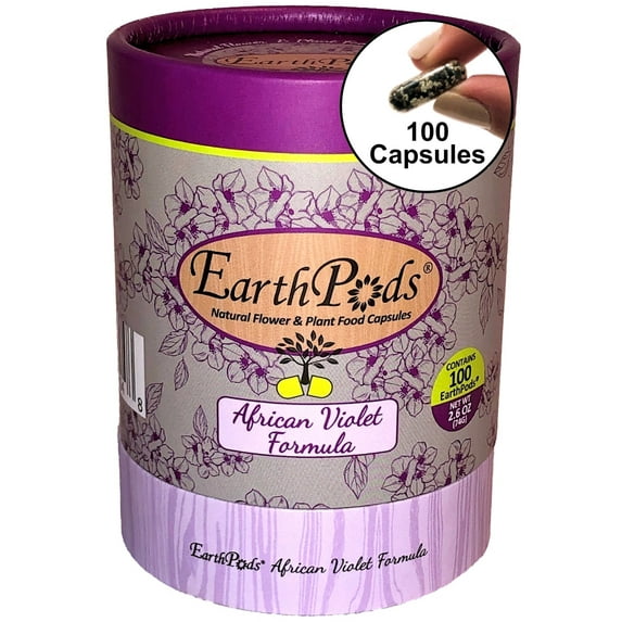 EarthPods® AFRICAN VIOLET Organic Plant Food (100 Fertilizer Spikes)