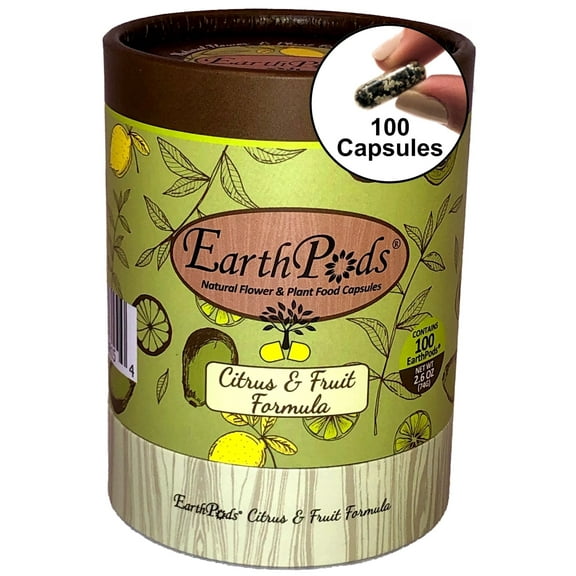 EarthPods® CITRUS & FRUIT Organic Plant Food Spikes (100 Fertilizer Capsules)