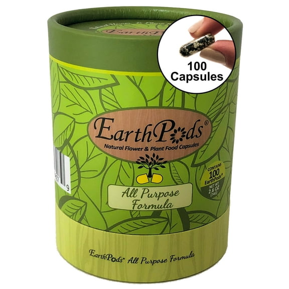 EarthPods Indoor Plant Fertilizer - Organic Spikes, 100 Pack, Handmade in USA