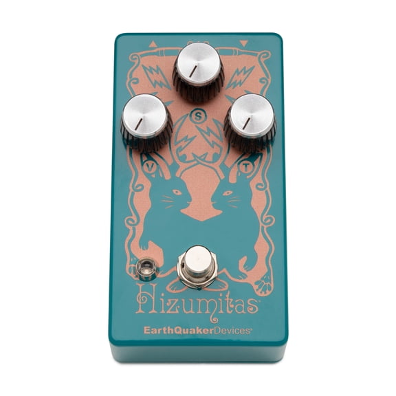 EarthQuaker Devices Hizumitas Fuzz Sustainer Pedal with Tone Control (Water Blue)