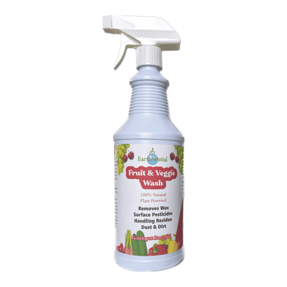 EarthSential Fruit and Veggie Wash All Natural Produce Wash with Trigger Sprayer, Natural Scent, 32 fl oz